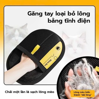 găng tay loại bỏ lông lăn bụi – hút lông tĩnh điện, làm sạch nhanh