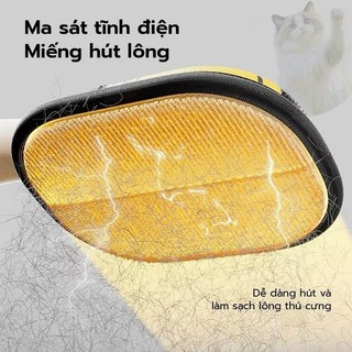 găng tay loại bỏ lông lăn bụi – hút lông tĩnh điện, làm sạch nhanh