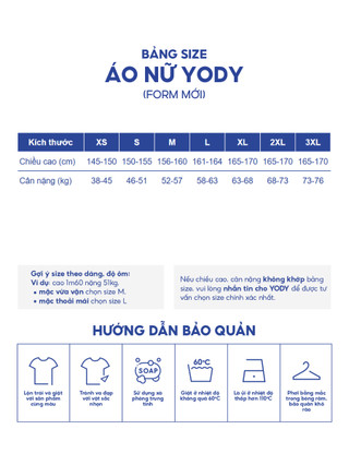 Áo Sơ-mi Nữ Yody Vải Nano phom Slim Fit vải mềm mịn,thoáng mát WOSH26A008