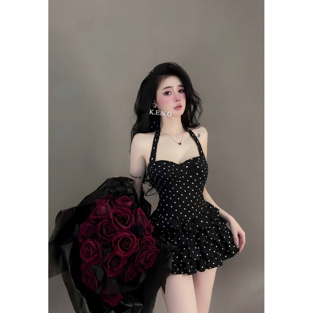set quây buộc cổ chân váy tầng ạ
