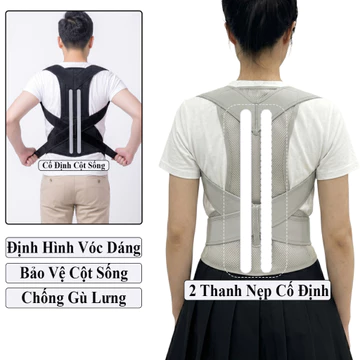 Đai Chống Gù Lưng Andego Thẳng Cột Sống Cải Thiện Vóc Dáng, Đai Lưng Chống Gù Hỗ Trơ Tập Luyện.
