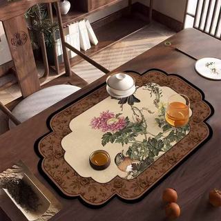 Thảm Trải Bàn Ăn Cao Cấp 40×60CM - Chống Trượt, Tấm Lót Bàn Trà Siêu Thấm Hút, Decor Nhà Đẹp