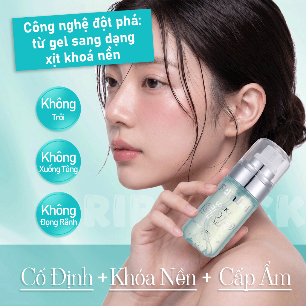 FelinWel - Xịt Khoá Makeup Lâu Trôi Chống Mồ Hôi & Kháng Nước, Khoá Nền Bền Chặt Tức Thì, Phù Hợp Mọi Loại Da, 60ml