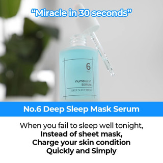Serum numbuzin No.6 50ml/Deep Sleep Mask cấp ẩm da mềm mịn/phục hồi da thiếu ẩm
