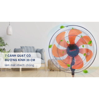 Quạt Đứng 7 Cánh Senko LTS1631 Với 3 Tốc Độ Gió Êm Ái Cực Mát, Động Cơ Đồng Chính Hãng, BH 2 Năm