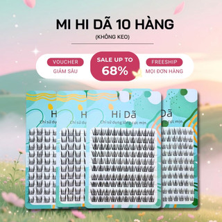 [Tặng Keo Nhíp] Mi giả Hi Dã hộp 10 hàng không keo,Mi giả tự nhiên có thể tái sử dụng