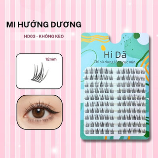 [Tặng Keo Nhíp] Mi giả Hi Dã hộp 10 hàng không keo,Mi giả tự nhiên có thể tái sử dụng