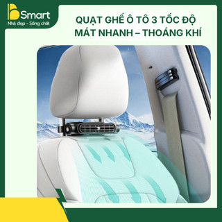 Quạt Làm Mát Ô Tô Treo Tựa Đầu 3 Tốc Độ – Mát Nhanh, Phù Hợp Mọi Xe