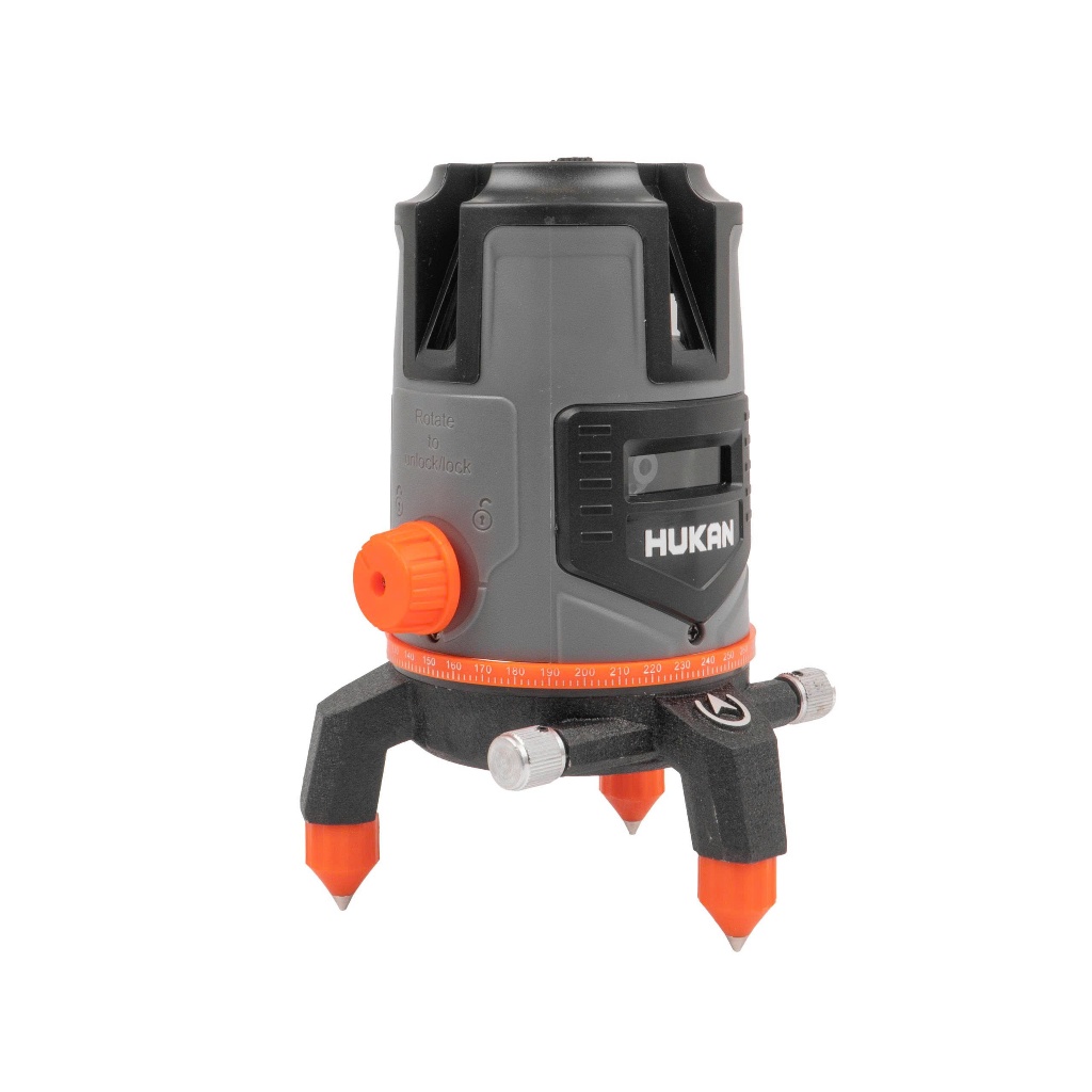 Máy Cân Bằng Laser 5 Tia Xanh HUKAN G1-T11| Laser 5 Line Độ Chính Xác Cao | Sạc Type-C | Cho Công Trình | Không Kèm Chân