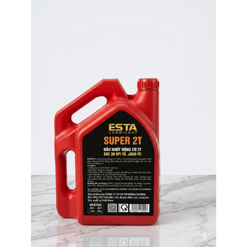 DẦU NHỚT ĐỘNG CƠ 2T ESTA– SUPER 2T API TC JASO FC / SAE 30