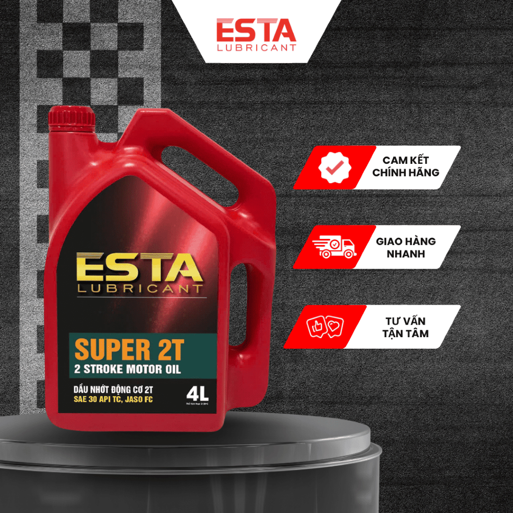 DẦU NHỚT ĐỘNG CƠ 2T ESTA– SUPER 2T API TC JASO FC / SAE 30