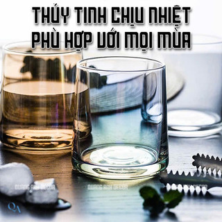 Ly Thủy Tinh Borosilicat Chịu Nhiệt Chuyên Uống Cocktail  | Cốc Ly Decor, Ly Rock, Chivas Cao Cấp Dáng Trụ Trơn
