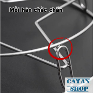 Đế Lót Nồi Chảo Inox Cách Nhiệt Hình Ngôi Sao, Đế Kê Nồi Hai Mặt, Giá Hấp Inox Xửng Hấp Đa Năng