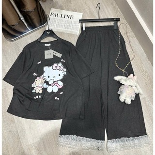 PHẠM THÙY SHOP: SET BỘ MÈO KITTY MIX QUẦN DÀI HÀNG VYT