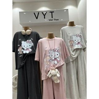 PHẠM THÙY SHOP: SET BỘ MÈO KITTY MIX QUẦN DÀI HÀNG VYT