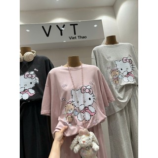 PHẠM THÙY SHOP: SET BỘ MÈO KITTY MIX QUẦN DÀI HÀNG VYT