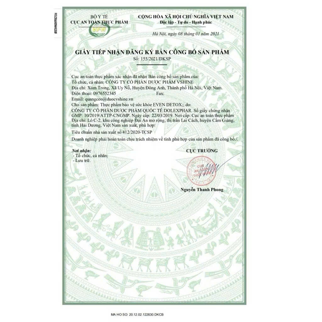 Even Detox Viên Uống Bảo Vệ Gan Tăng Cường Chức Năng Gan Với L-Ornithin L-Aspartat Alpha Lipoic Acid Inositol 60 Viên