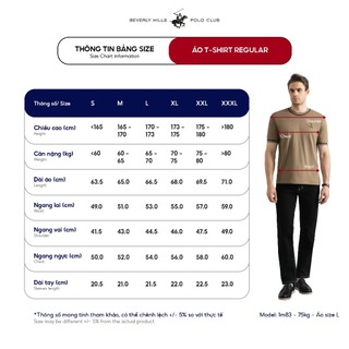 Áo thun Nam Regular Fit Beverly Hills Polo Club - TMRSS25TL036