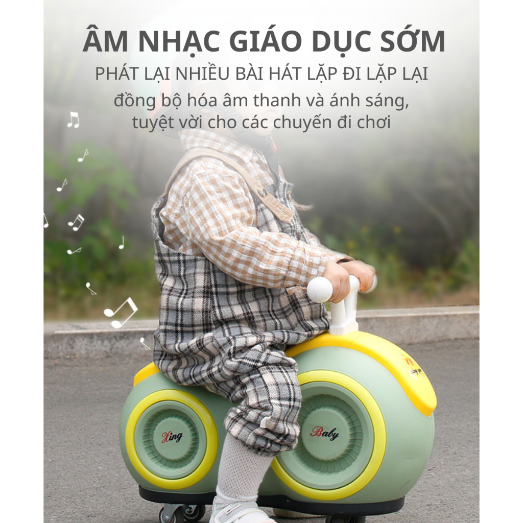 {CĐP-6-7-8}Xe Đậu Phộng Cao Cấp MYA KIDS , Xe Chòi Chân, Xe Tập Đi Cho Bé Cao Cấp Thế Hệ Mới, Có Đèn Có Nhạc Siêu Xinh