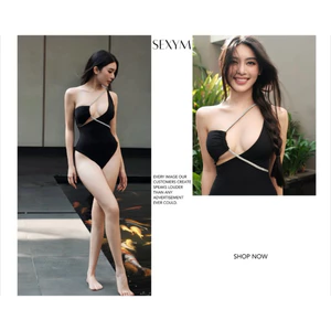 Bikini bodysuit dây đá Linh Trương