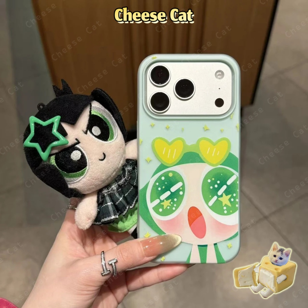 Đôi mắt ngôi sao dễ thương Vỏ iPhone dành cho nữ cho iPhone 17 16 15 14 Plus 13 12 11 Pro Max Xs XR Ốp điện thoại màu mờ