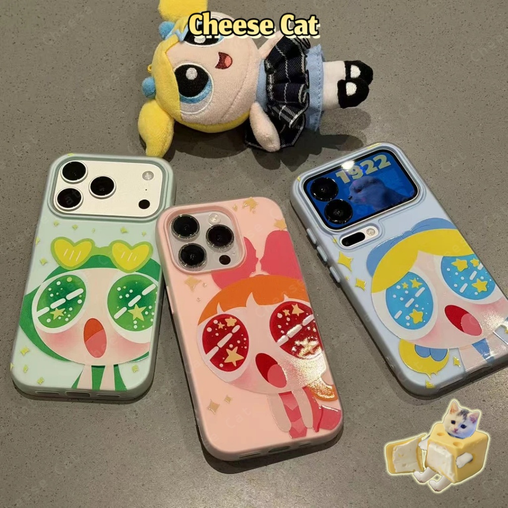 Đôi mắt ngôi sao dễ thương Vỏ iPhone dành cho nữ cho iPhone 17 16 15 14 Plus 13 12 11 Pro Max Xs XR Ốp điện thoại màu mờ