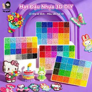 Bộ Hạt Ghép DIY Sáng Tạo Cho Bé – Đồ Chơi Thủ Công Handmade, Quà Tặng Học Sinh Bé Gái Dễ Thương