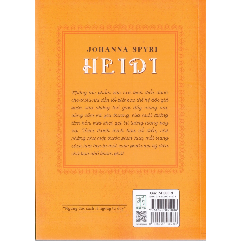 Sách Johanna Spyri - Heidi