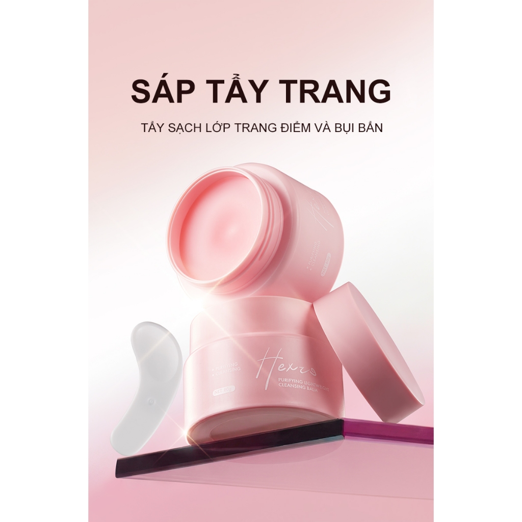 Sáp Tẩy Trang Hương Hoa Trà HEXZE Purifying Lightweight Cleansing Balm  Sạch Sâu, Dưỡng Ẩm, Không Bít Tắc Lỗ Chân Lông