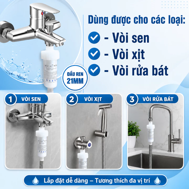 Genuine Faucet Filter Water Filter Pinewoods WF002 Thay – 7