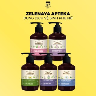 Dung Dịch Vệ Sinh Phụ Nữ Apteka Làm Dịu Da, Cân Bằng Độ pH Green Pharmacy (370ml)