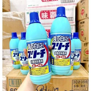 COMBO 2 CHAI NƯỚC TẨY TRẮNG QUẦN ÁO MITSUEI 600ML NHẬT BẢN, TẨY Ố VÀNG TẨY MỐC LÀM SẠCH QUẦN ÁO TRẮNG