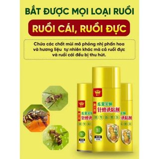 Homee.Cok Xịt Ruồi Vàng 260ml - Keo Bẫy Ruồi Vàng Dẫn Dụ Ruồi Đục Quả, Keo Dính Côn Trùng, Bảo Vệ Cây Ăn Trái