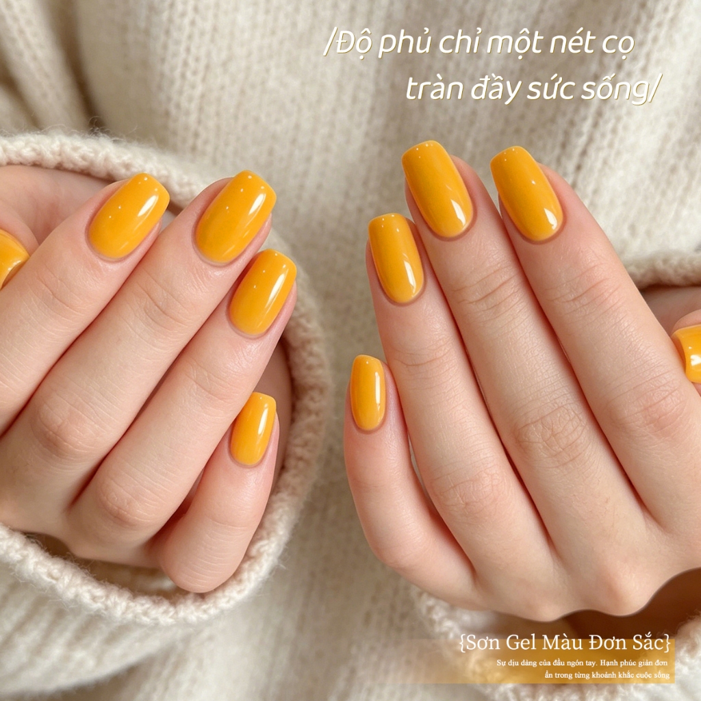 XEIJAYI 10ml - Sơn móng tay dạng gel màu vàng xoài mới, màu sắc tươi tắn, đạt chuẩn salon.