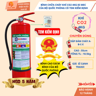 BÌNH CHỮA CHÁY BỘT ABC 4KG 83MEC/BQP CÓ TEM KIỂM ĐỊNH