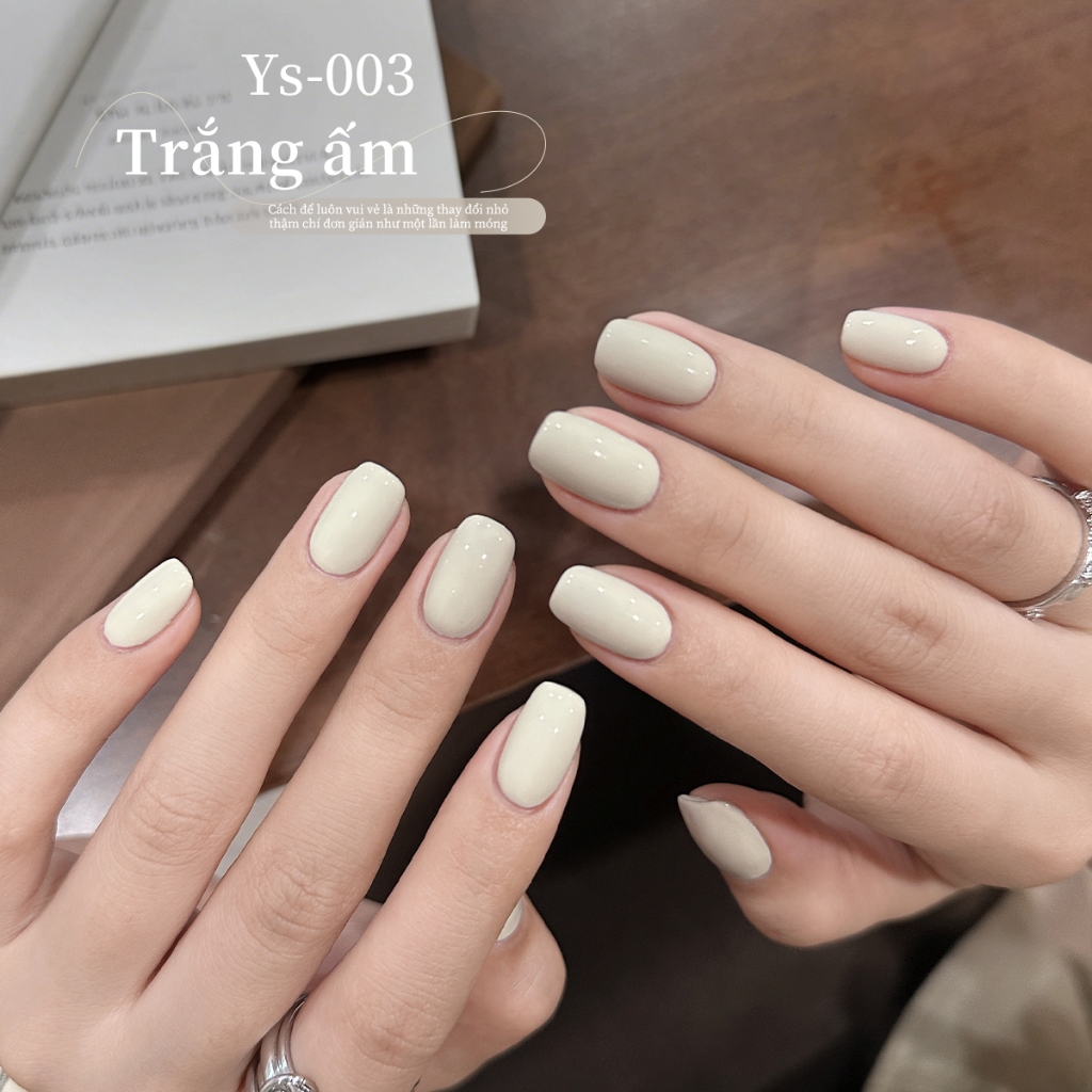 XEIJAYI 10ml - Sơn móng tay dạng gel màu trắng kem, bền màu, phù hợp sử dụng tại salon và tại nhà.