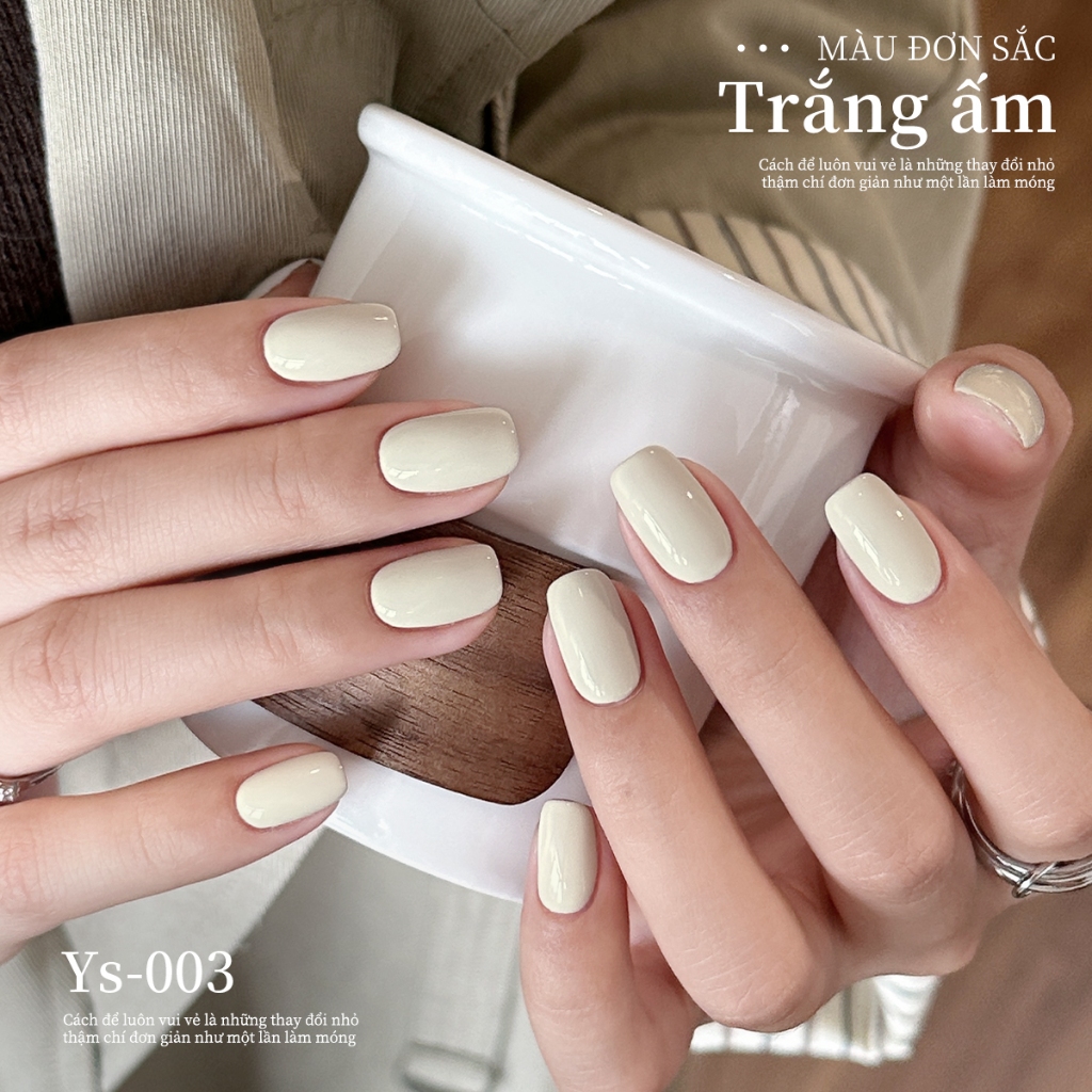 XEIJAYI 10ml - Sơn móng tay dạng gel màu trắng kem, bền màu, phù hợp sử dụng tại salon và tại nhà.