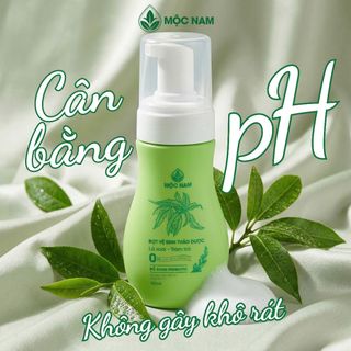 Bọt vệ sinh phụ nữ Mộc Nam chiết xuất tràm trà lá xoài làm sạch dịu nhẹ, ngăn ngừa viêm nhiễm 150ml