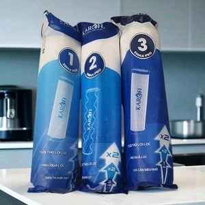 Combo 3 Lõi Lọc 123 Smax Pro Karofi | Chính hãng | Dùng thay thế cho máy lọc RO