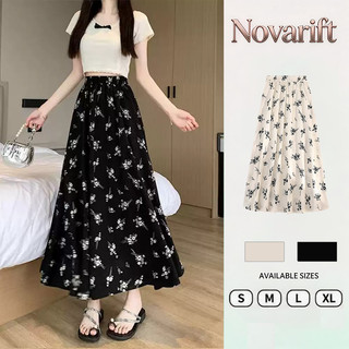 Nova-Chân váy hoa nhí, Chân váy cạp ca,xòe dài họa tiết hoa nhí thường ngày cho nữ