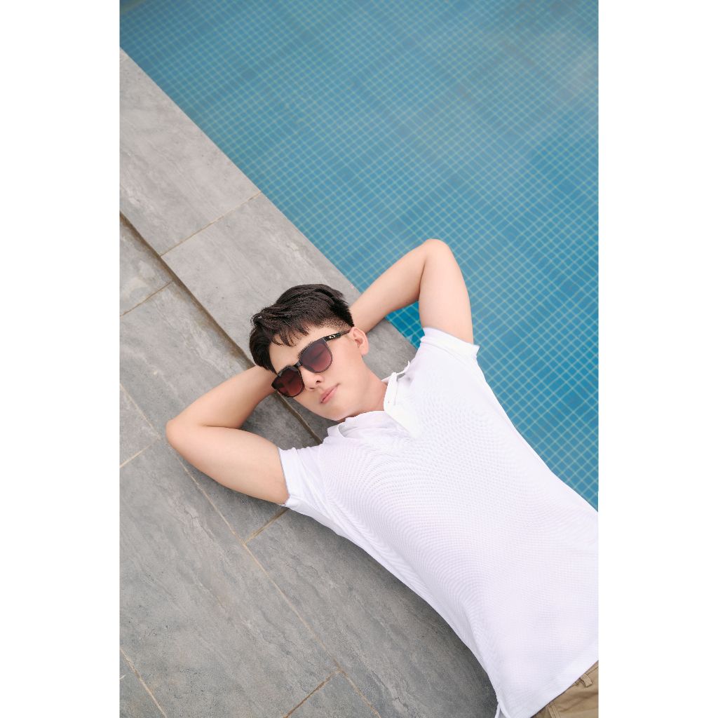 Áo Polo Nam Cao Cấp Ninomaxx Form Travel Fit DENSECOTTON Cổ Viền Đen Thấm Hút Giữ Form Tốt 2505007