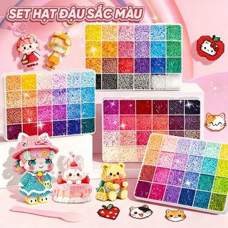 Bộ Hạt Ghép Hình DIY Nhiều Màu – Đồ Chơi Thủ Công Handmade Sáng Tạo, Rèn Luyện Tư Duy Cho Bé, Quà Tặng Học Sinh
