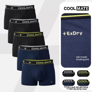 Combo 5 Quần Lót Nam Trunk AirMax Mesh Thoáng mát, Nhanh Khô, Co giãn - Coolmate
