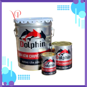 {Lon 2,7kg-Tặng cọ} Sơn Kẽm Dolphin Nhiều Màu Sắc, Bóng Bền-Sơn Kẽm Chuyên Dụng 1 Thành Phần Dolphin