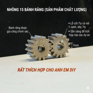 Nhông 15 cạnh [2 cái] - Thép hợp kim siêu cứng- phù hợp anh em độ chế theo sở thích