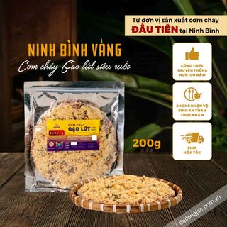 Cơm cháy gạo lứt siêu ruốc 200g túi zip một đặc sản nổi tiếng của Đại Long