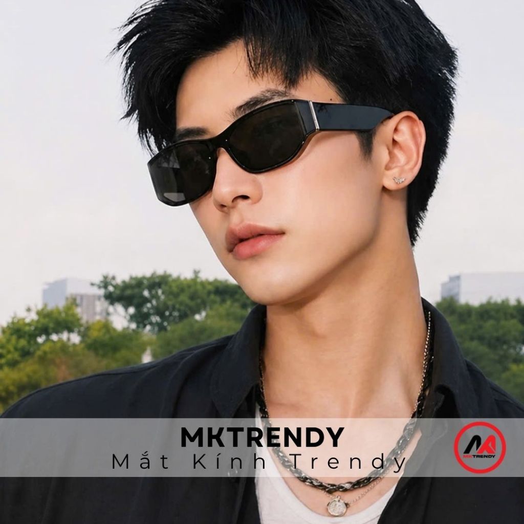 [Võ Hà Linh x MKTRENDY] Kính râm thời trang T16 chống tia UV thiết kế gọng cong tặng túi đựng kính khăn lau kính