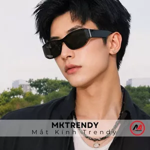 Kính râm thời trang T16 chống tia UV thiết kế gọng cong tặng túi đựng kính khăn lau kính