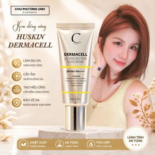 Kem chống nắng Huskin Dermacell Ver2 50ml MP1472 - Kem Nâng Tone, Mờ Nám, Căng Bóng Da Cao Cấp