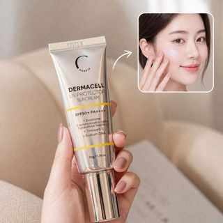 Kem chống nắng Huskin Dermacell Ver2 50ml MP1472 - Kem Nâng Tone, Mờ Nám, Căng Bóng Da Cao Cấp